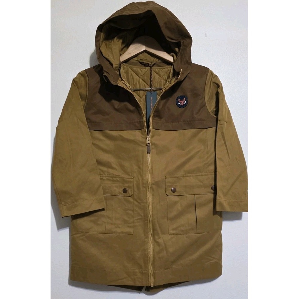 The Sunday Collective Coat 8Y Kids 2-in-1 Vest Tan Brown Henna Light Jacket Rain